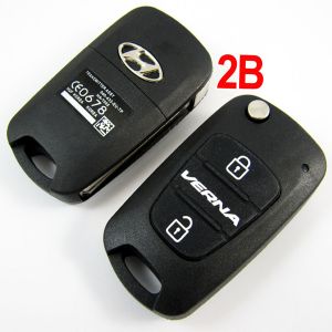 HYUNDAI Verna корпус ключа с лезвием 2-х кнопочный - 5шт. ― Diagof.ru ™